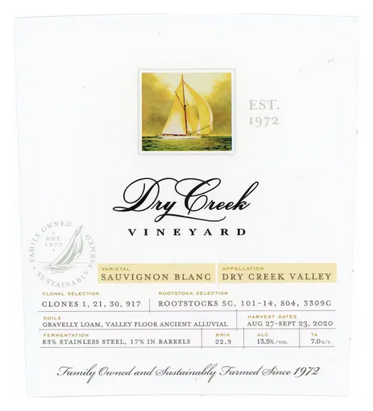 DRY CREEK SAUVIGNON BLANC MIAMI BEER KEGS STORE
