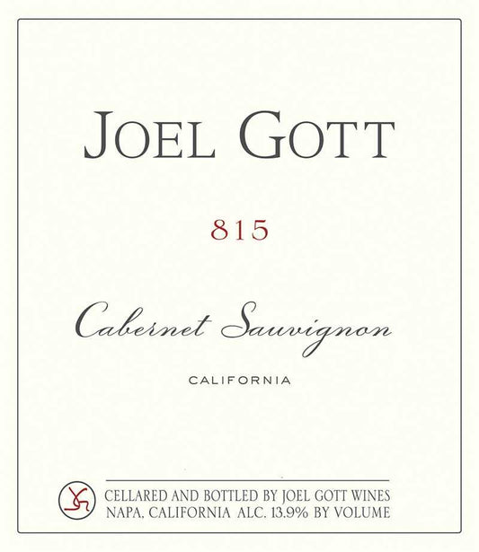 JOEL GOTT CABERNET SAUVIGNON 815 MIAMI BEER KEGS STORE